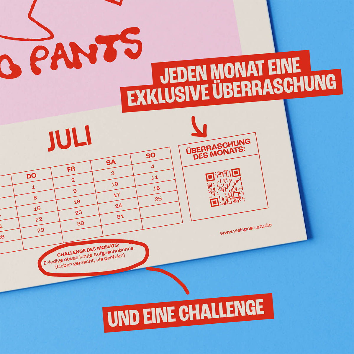 Viel Spass Studio Kalender 2027, A4