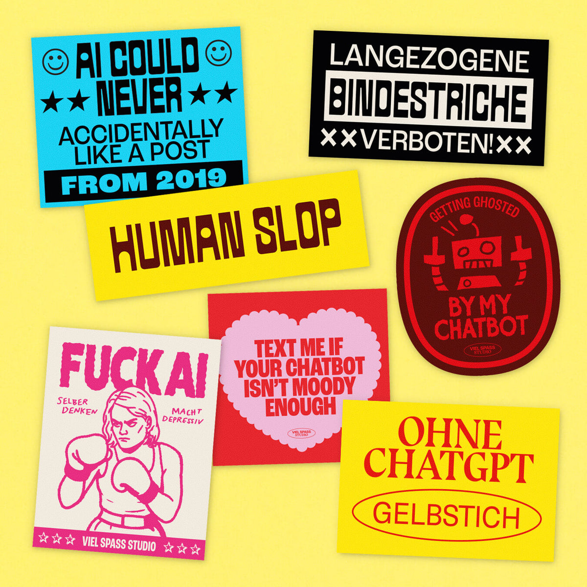 Sloppy Stickerset – Viel Spass Studio ***PREORDER***