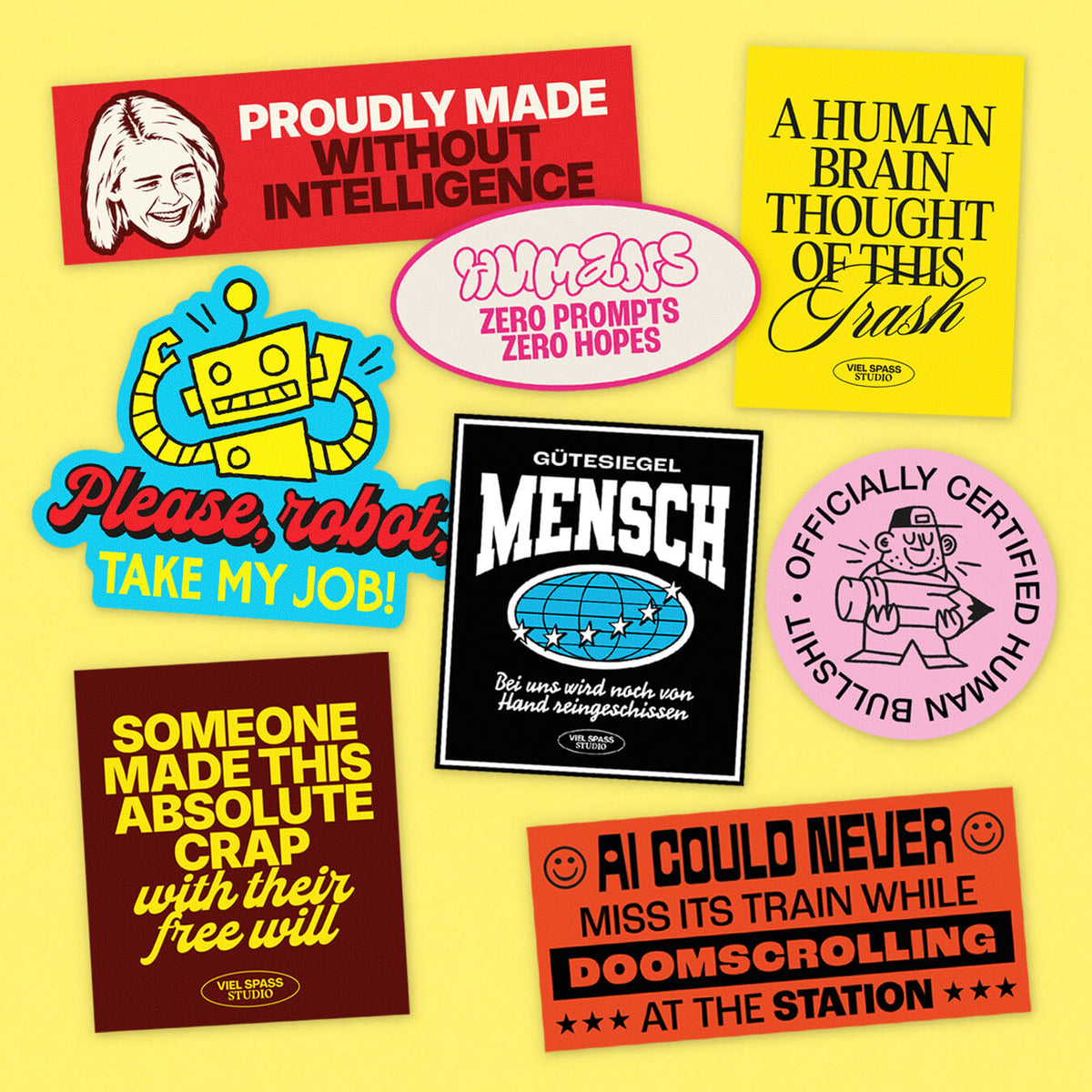 Sloppy Stickerset – Viel Spass Studio ***PREORDER***