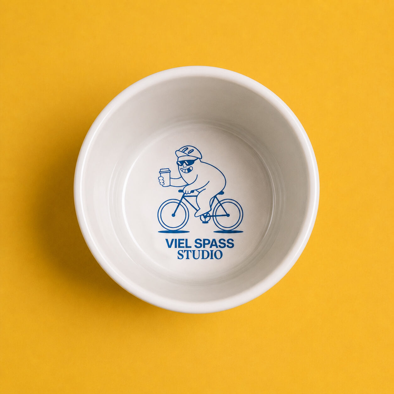 Coffee, bikes & easy rides Porzellanbecher – studio ciao