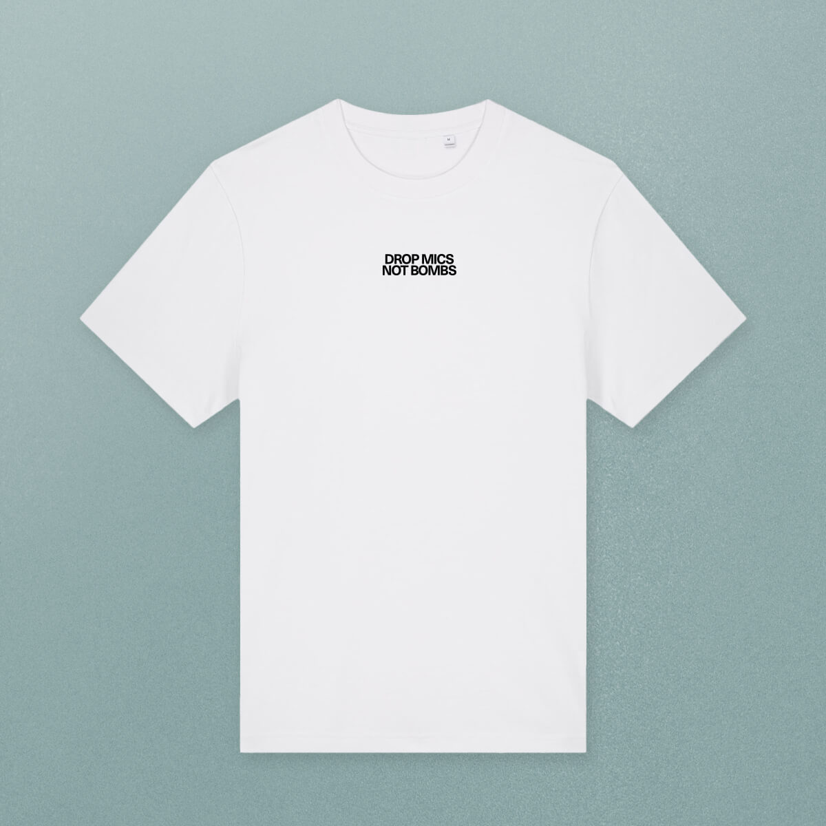 "Drop Mics Not Bombs" T-Shirt (oversized) – Viel Spass Studio