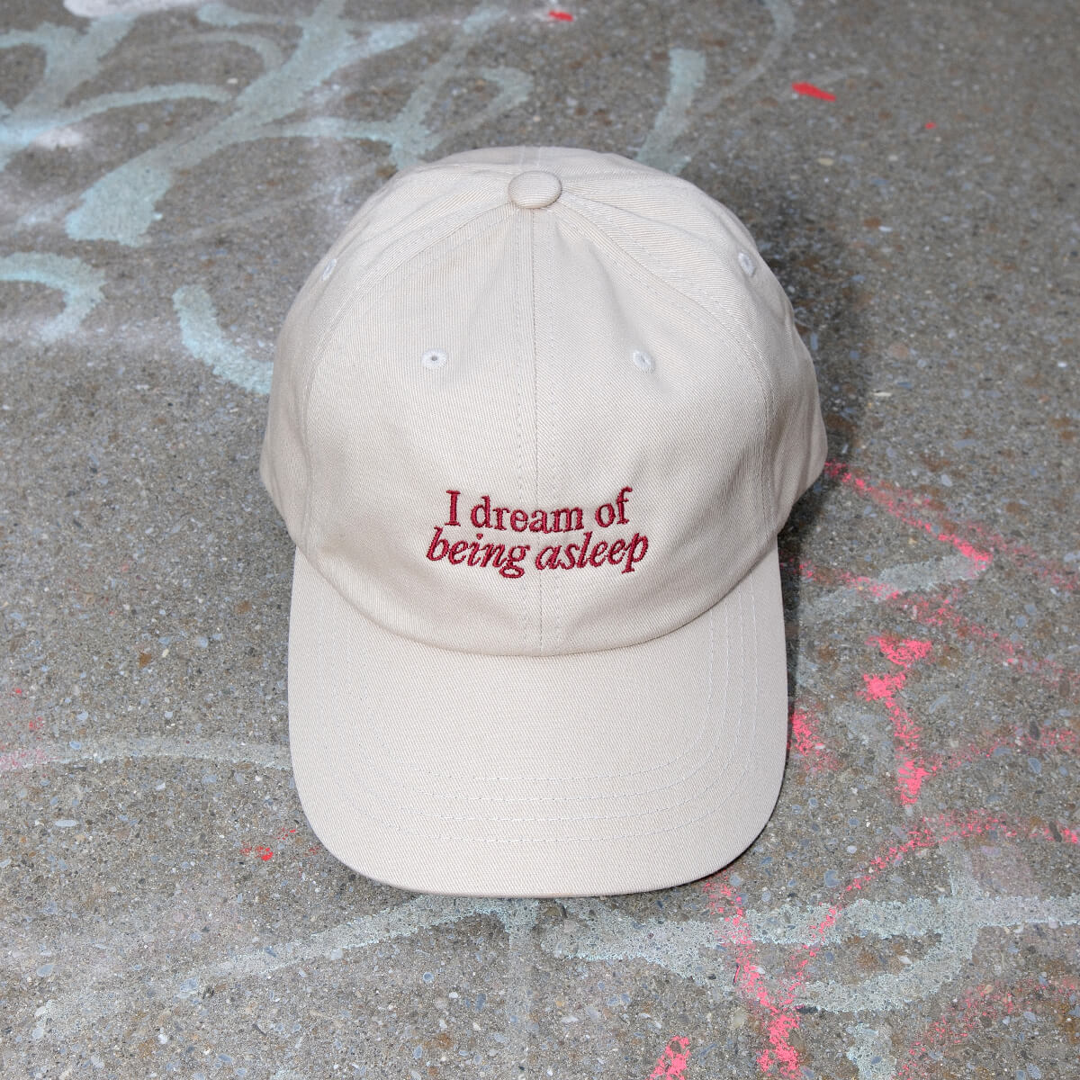 "I dream of being asleep" Cap – Viel Spass Studio