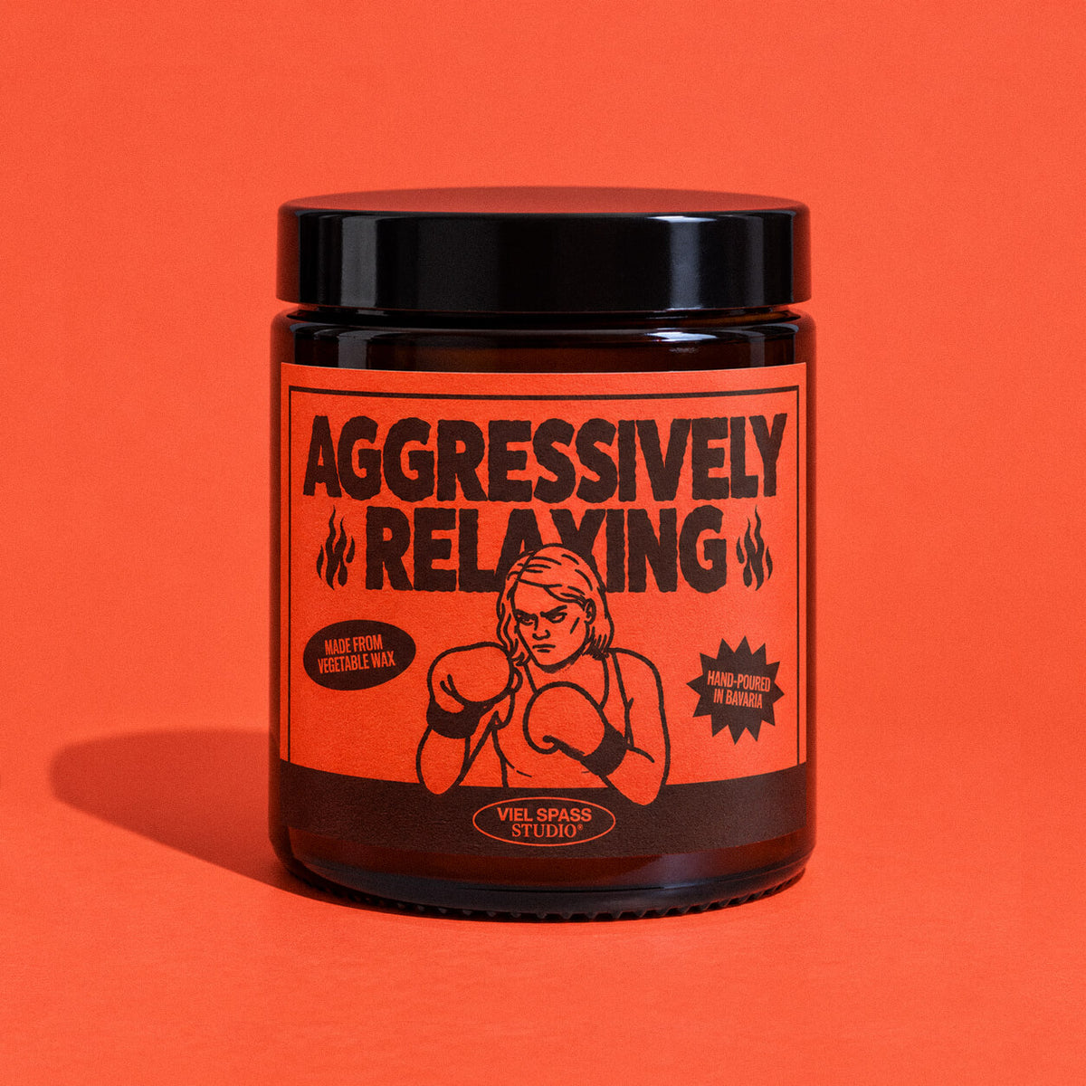 Aggressively Relaxing Duftkerze – Viel Spass Studio