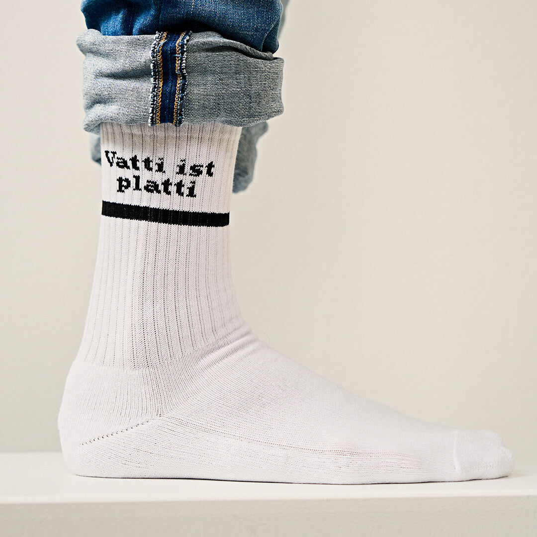 "Vatti ist platti" Socken – Viel Spass Studio