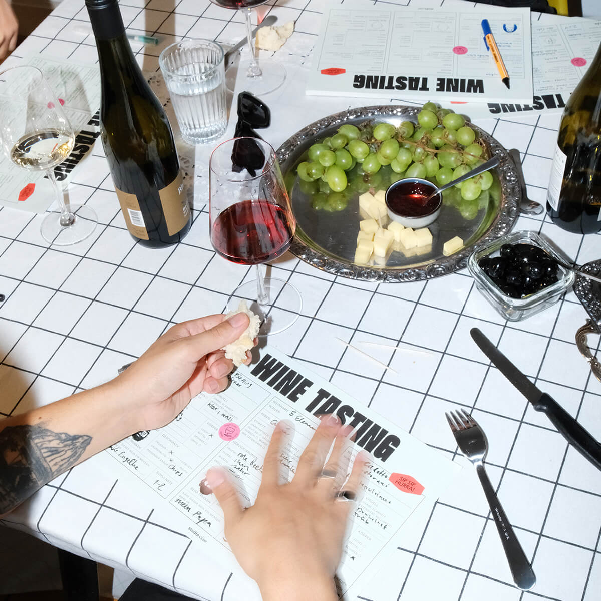 Weinprobe Block 2.0, 50 Seiten – studio ciao