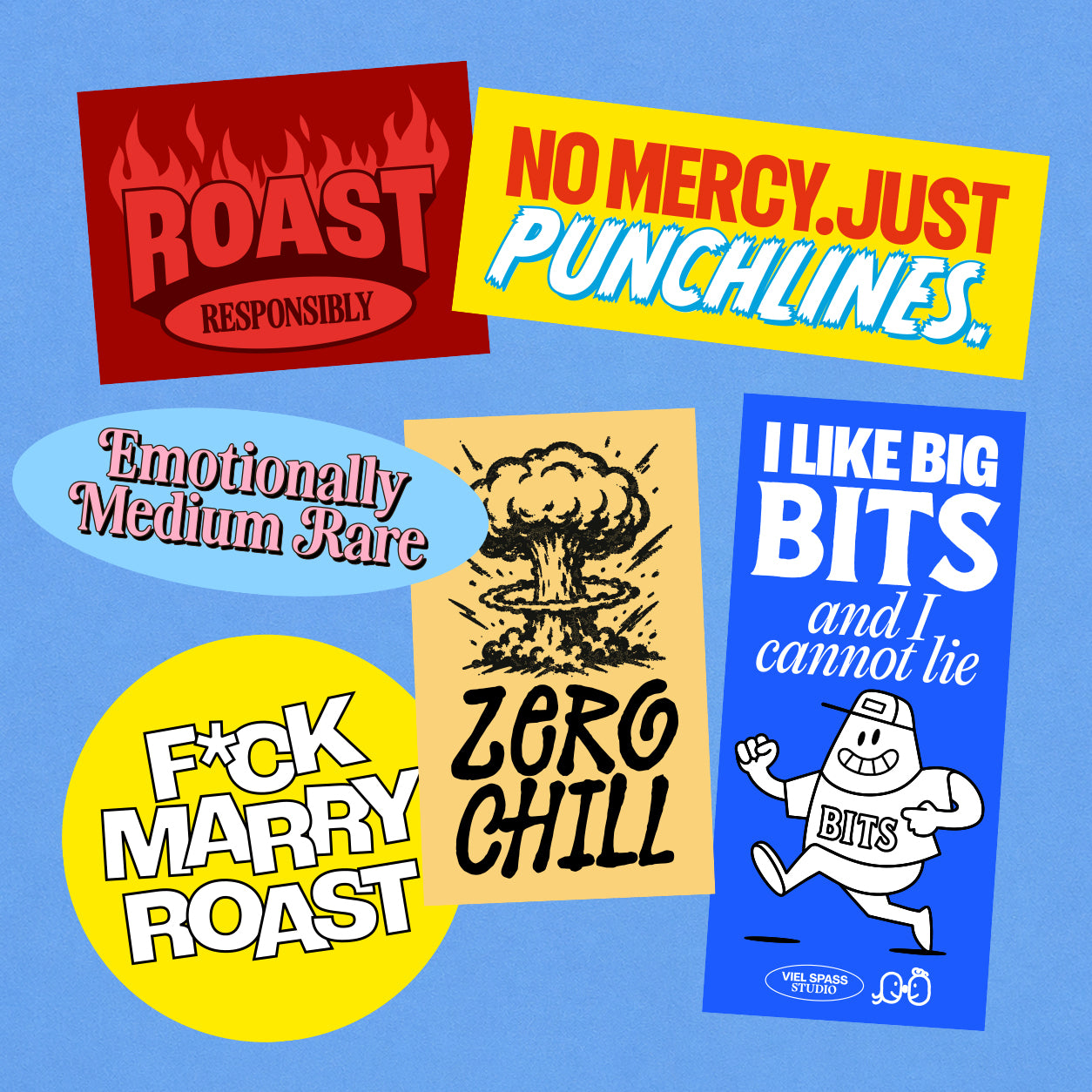 Comedy Stickerset – Viel Spass Studio
