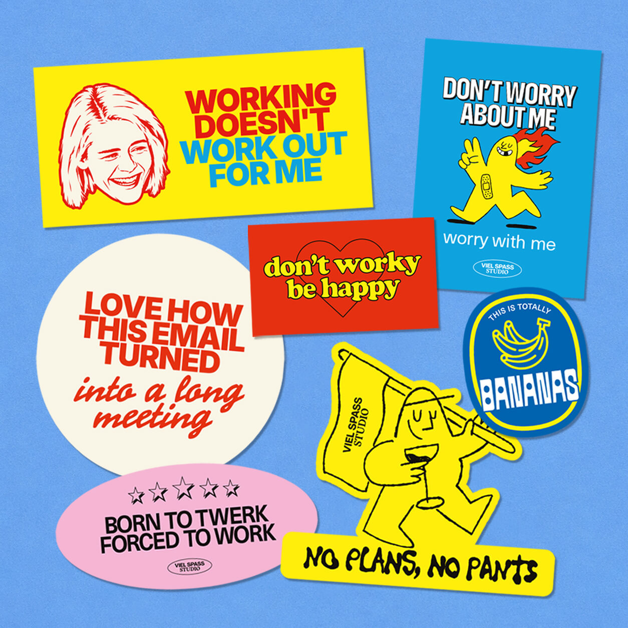 Laptop Stickerset – Viel Spass Studio ***PREORDER***