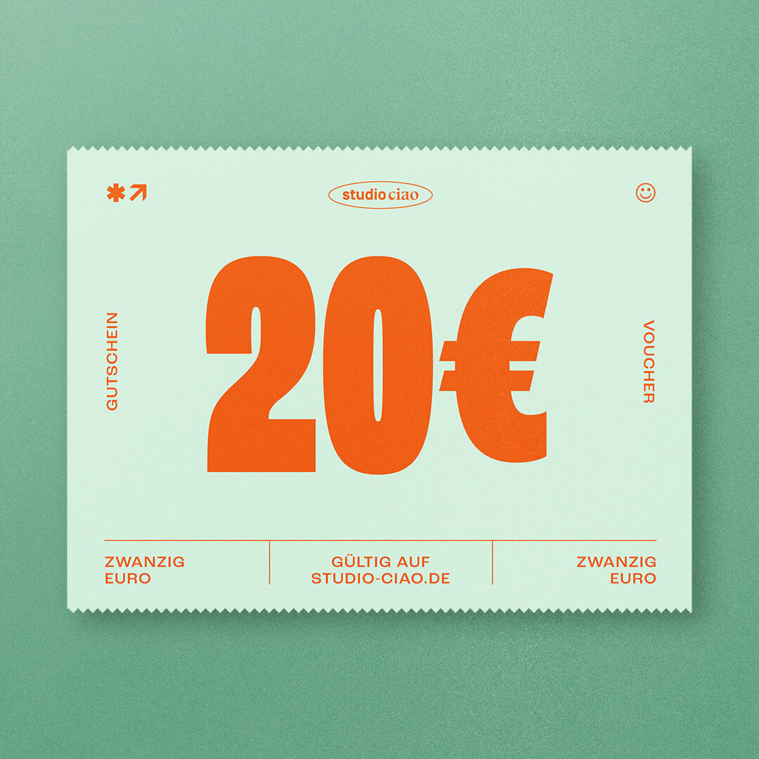 20€ Gutschein (digital) – studio ciao