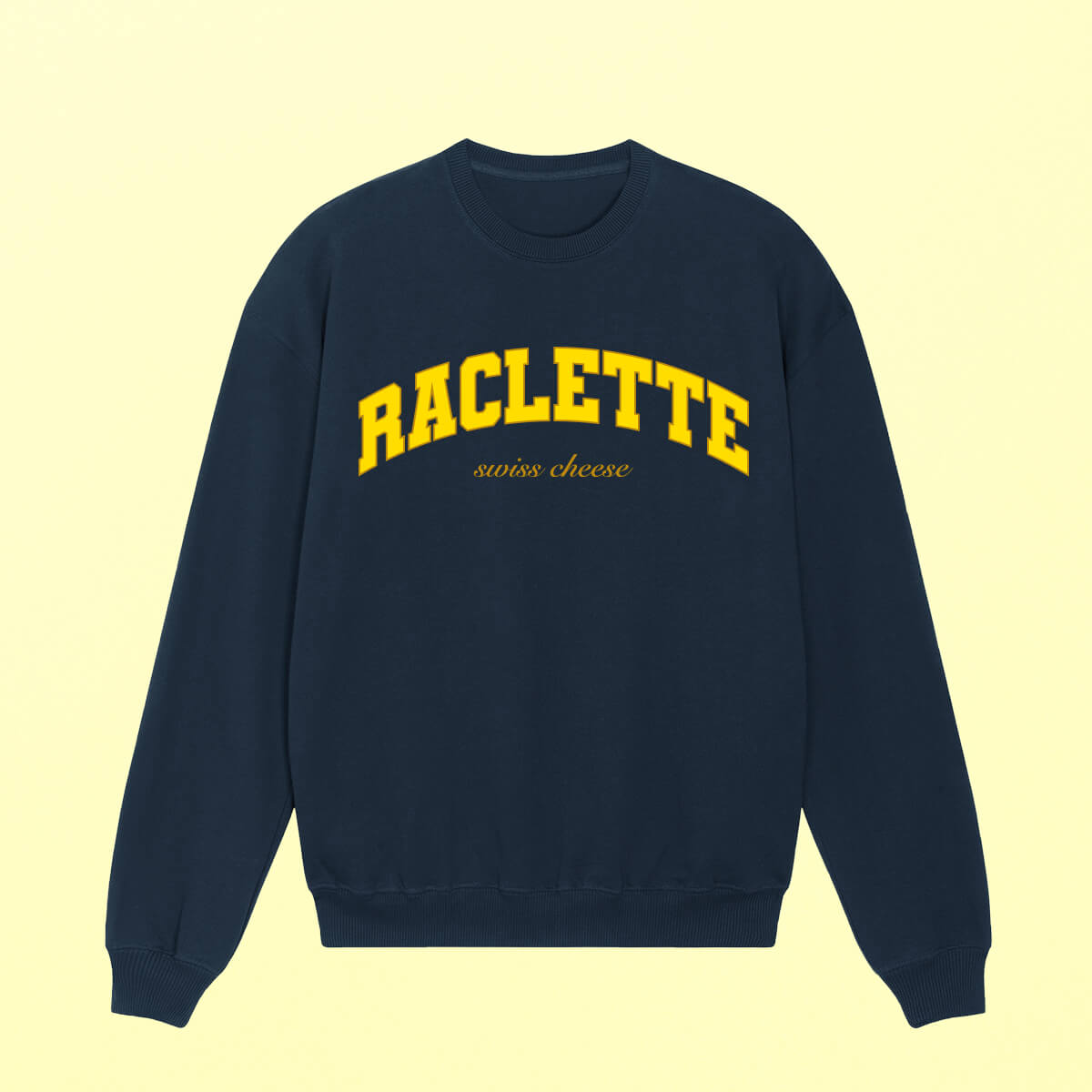 Raclette Pullover (unisex), dunkelblau – studio ciao