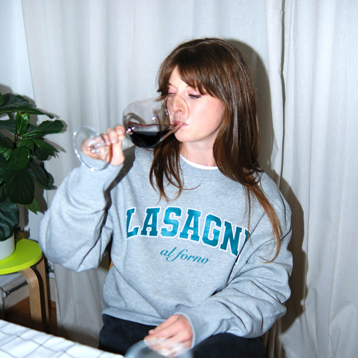 Lasagne al forno Pullover (unisex), grau – studio ciao