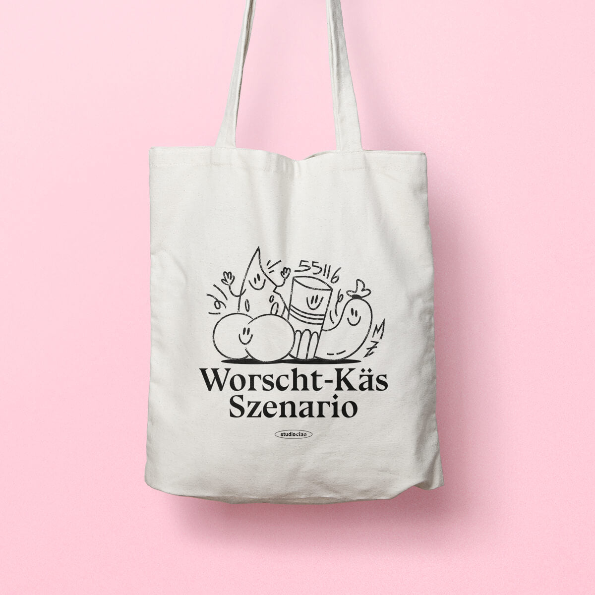 «Worscht-Käs Szenario» Jutebeutel – studio ciao