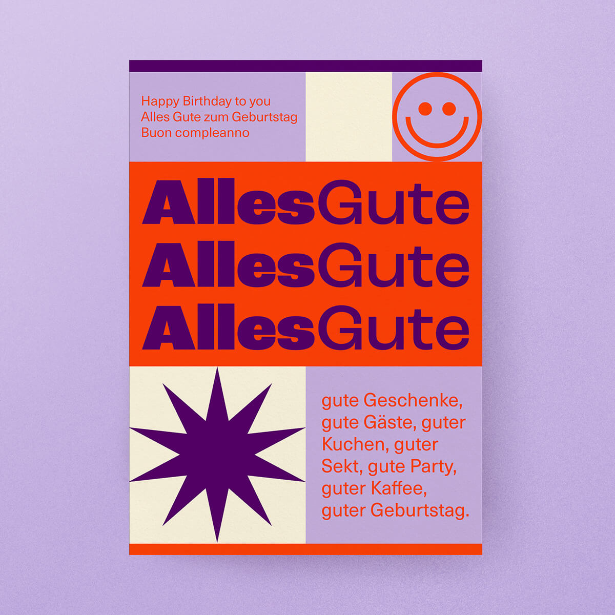 Alles Gute Postkarte, Din A6 – studio ciao