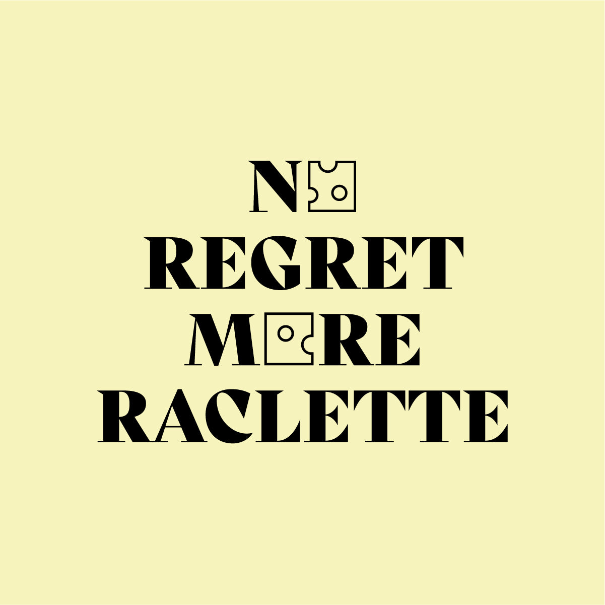 No Regret More Raclette Jutebeutel – studio ciao