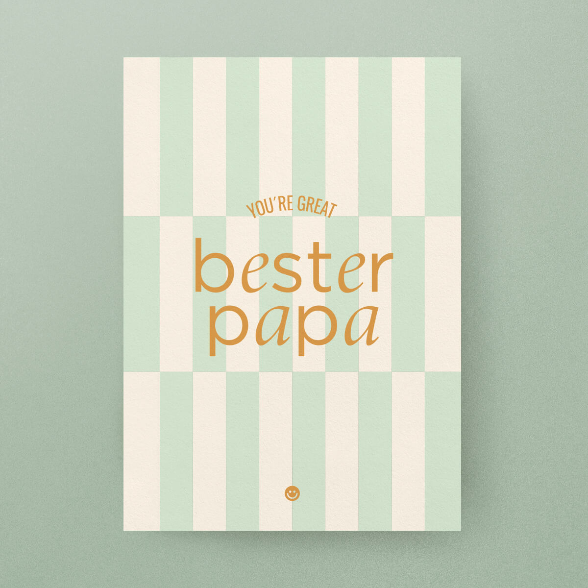 bester Papa Postkarte von studio ciao, Vorderseite.