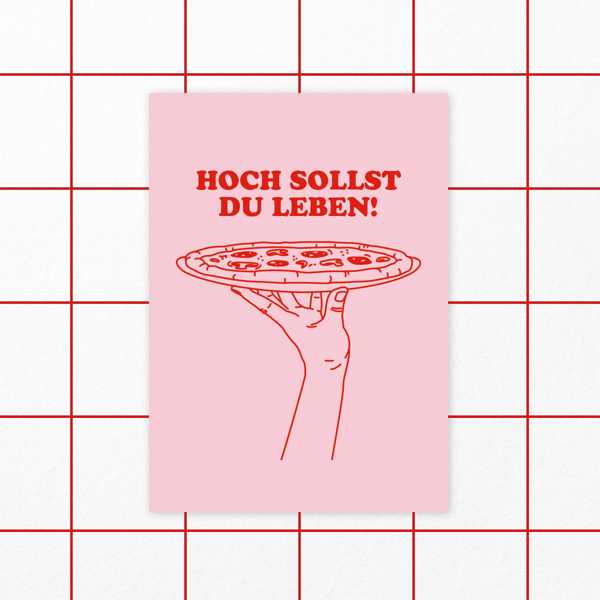 studio ciao Postkarte, hoch sollst leben, Geburtstagskarte Vorderseite