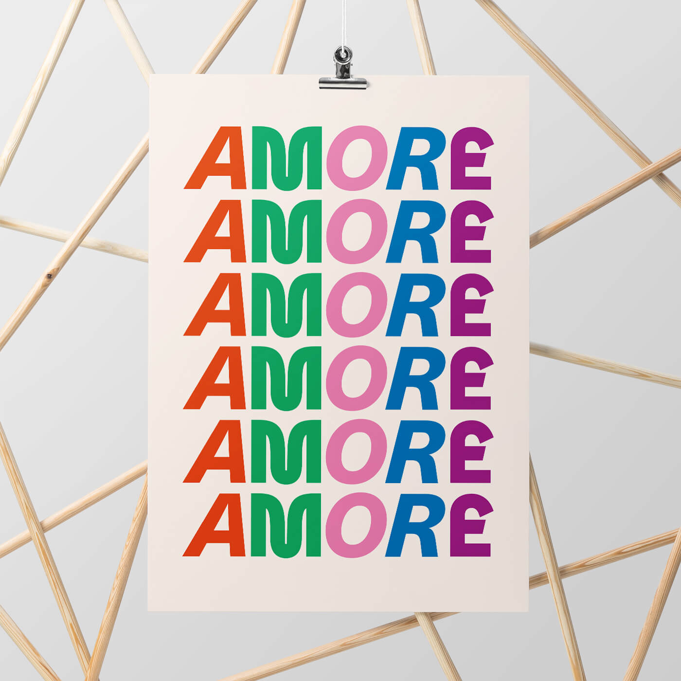 AMORE Plakat, A3 – studio ciao