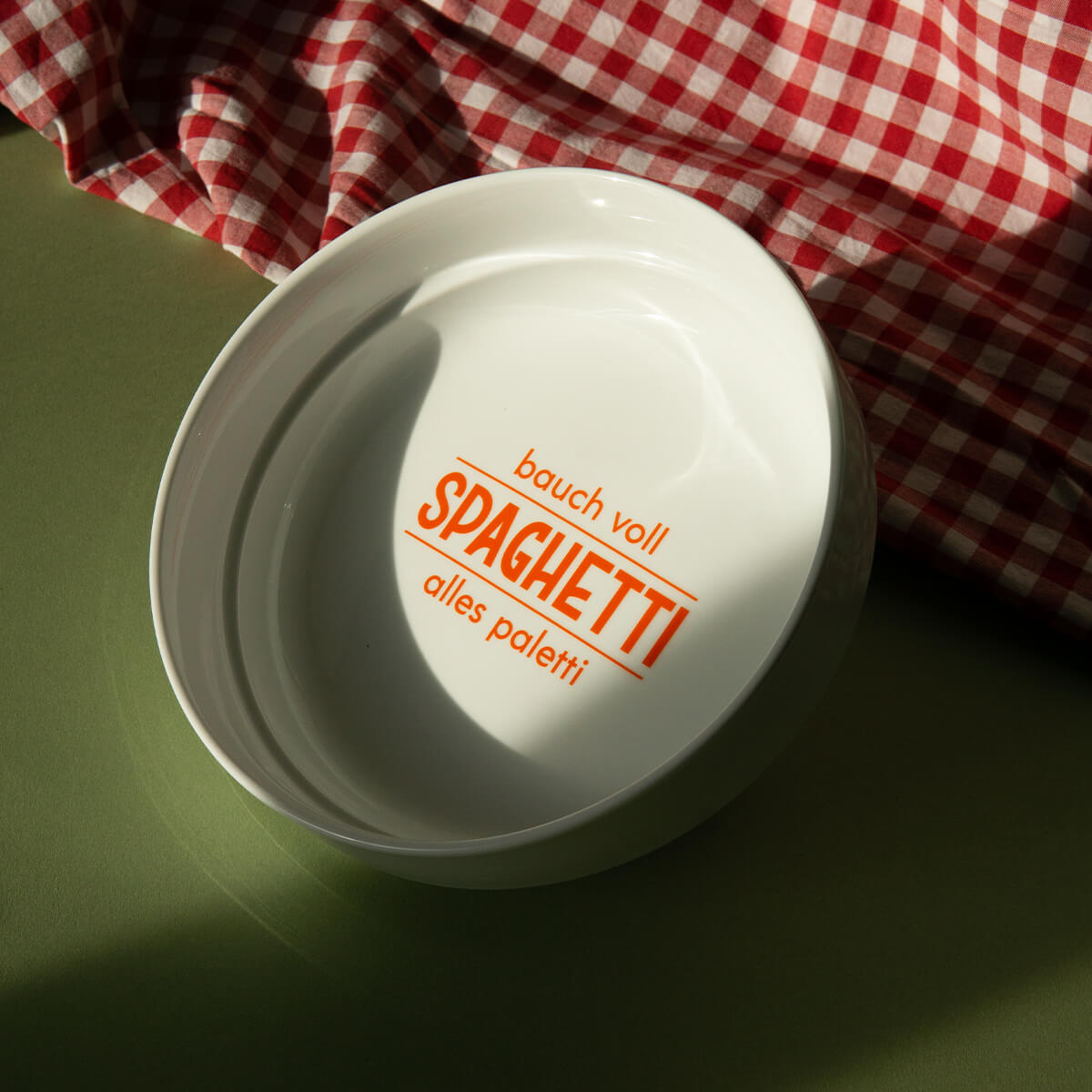 Seitenansicht vom studio ciao Spaghetti Teller